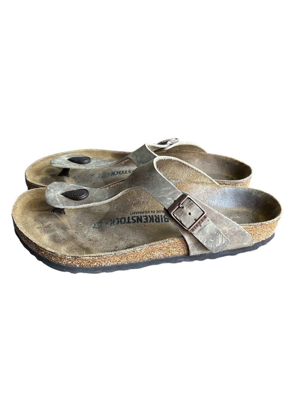 Birkenstock Women’s Gizeh Sandals in Brown Tobacco 9/40